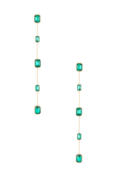 Emerald Drop Earrings - JAUS