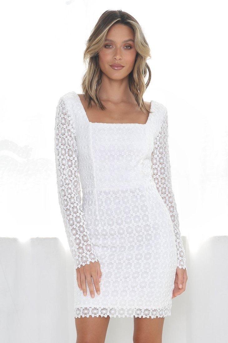 Emerie Dress - White - JAUS