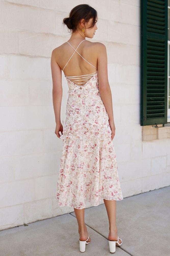 Emilia Dress - Pink Floral - JAUS