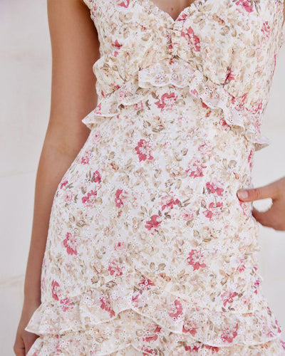 Emilia Dress - Pink Floral - JAUS