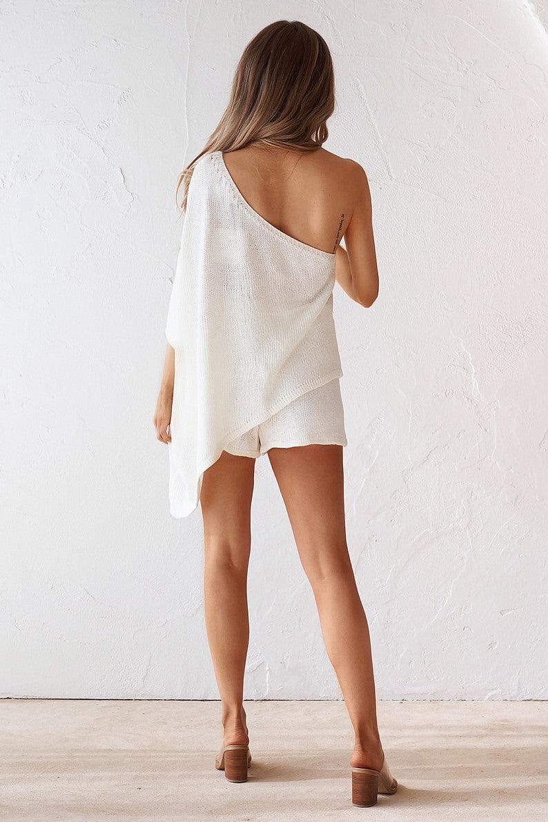 Emily Knit Set - White - JAUS