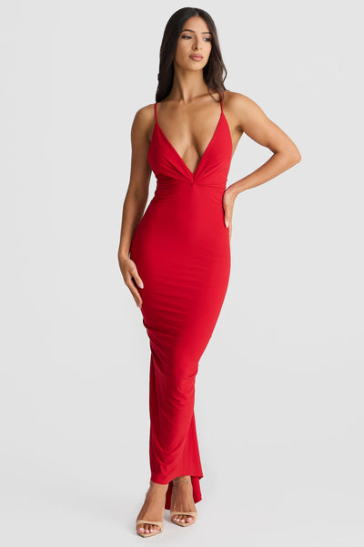 Veronica Dress - Red - SHOPJAUS - JAUS