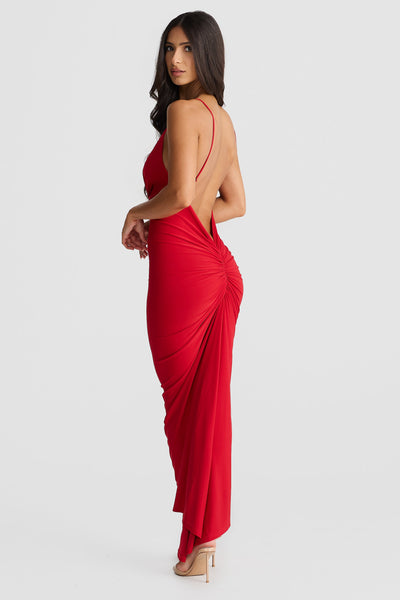 Veronica Dress - Red - SHOPJAUS - JAUS