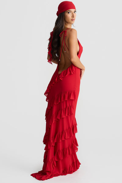Milana Dress - Red - SHOPJAUS - JAUS