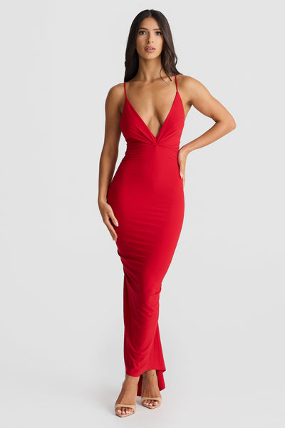 Veronica Dress - Red - SHOPJAUS - JAUS