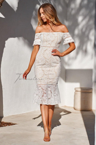 Erica Dress - White - SHOPJAUS - JAUS