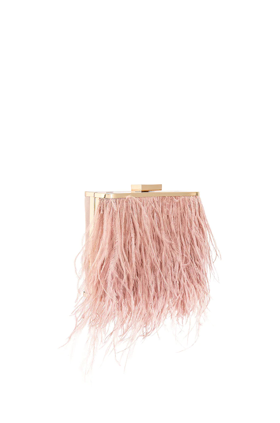 Estelle Feathered Clutch - Blush - JAUS