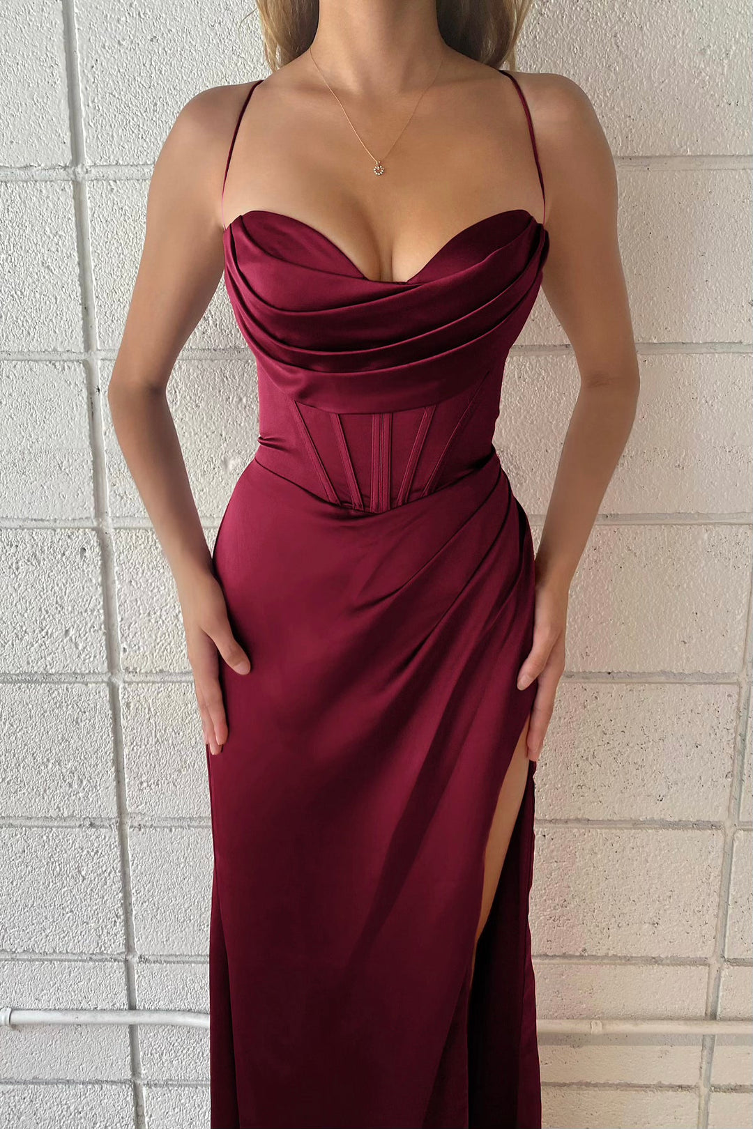 Esther Gown - Burgundy | JAUS
