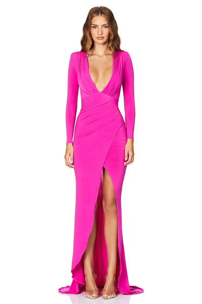 Nookie Farrah Gown - Fuchsia - SHOPJAUS - JAUS