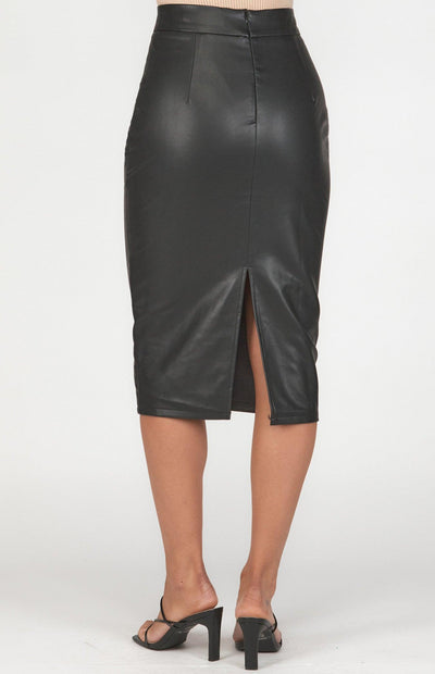 Forbes Midi Skirt - Black - JAUS