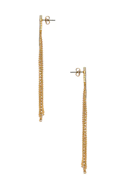Fringe Drop Earring - 18k Gold-Plated - JAUS