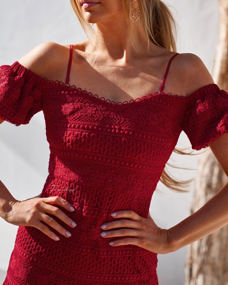 Gabriella Dress - Red - SHOPJAUS - JAUS