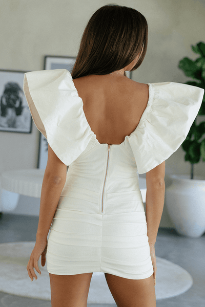 Gee Mini Dress - White - JAUS