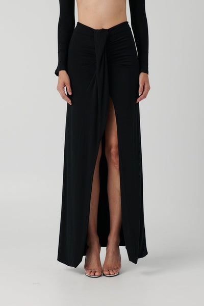 Gillian Maxi Skirt - Black - SHOPJAUS - JAUS