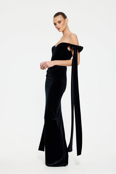 Ginger Gown - Black Velvet - SHOPJAUS - JAUS