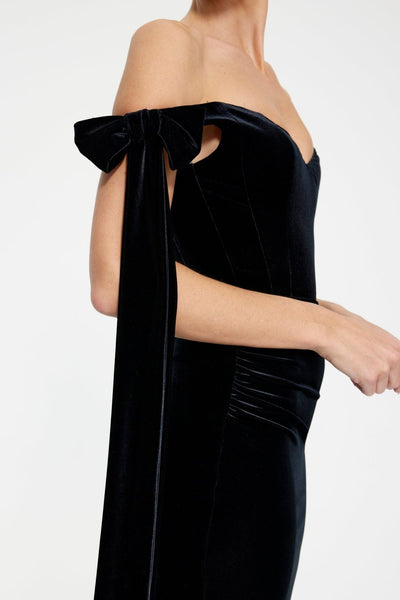Ginger Gown - Black Velvet - SHOPJAUS - JAUS