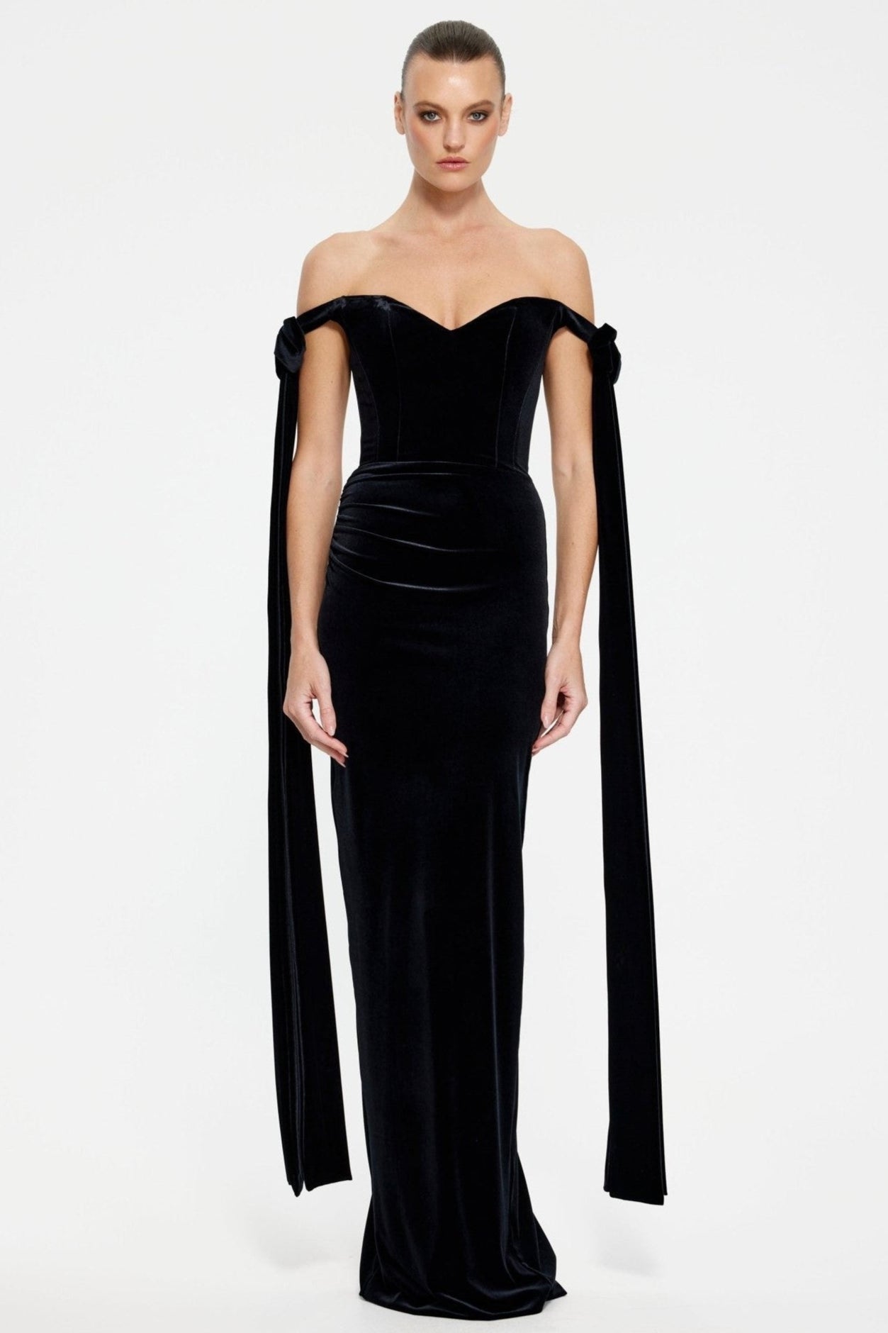 Ginger Gown - Black Velvet - SHOPJAUS - JAUS