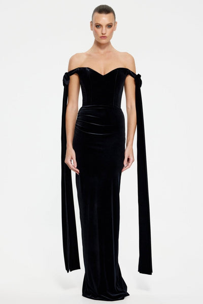 Ginger Gown - Black Velvet - SHOPJAUS - JAUS