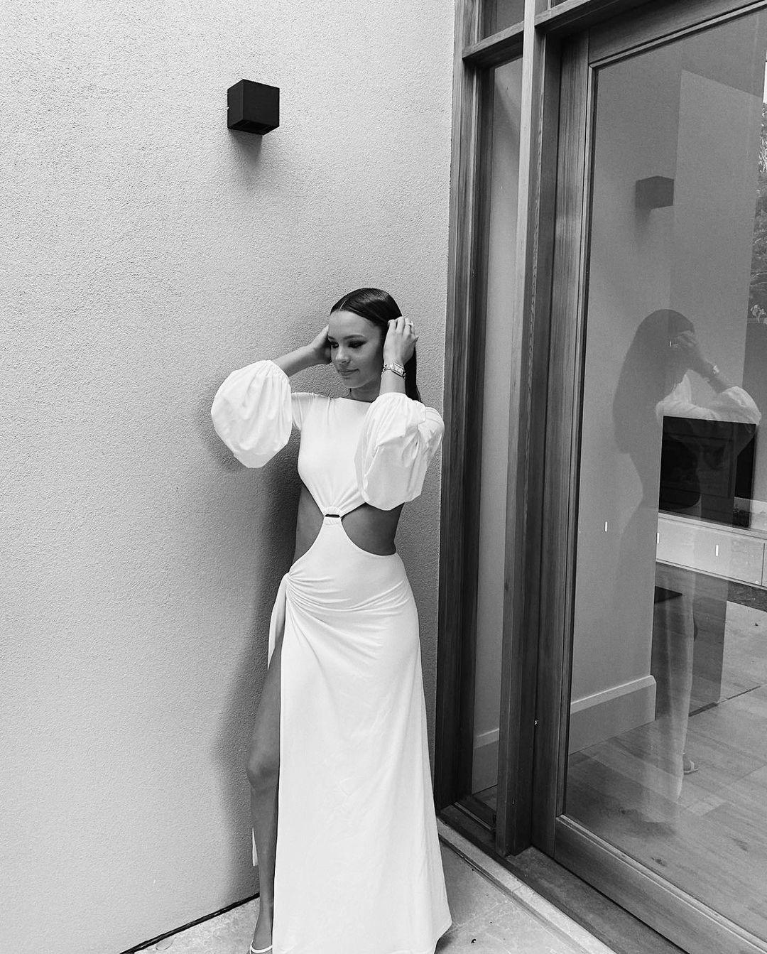 shona joy stratus lace high neck maxi dress - ivory Stratus Lace High Neck Maxi Dress | Ivory | Dresses main image 1