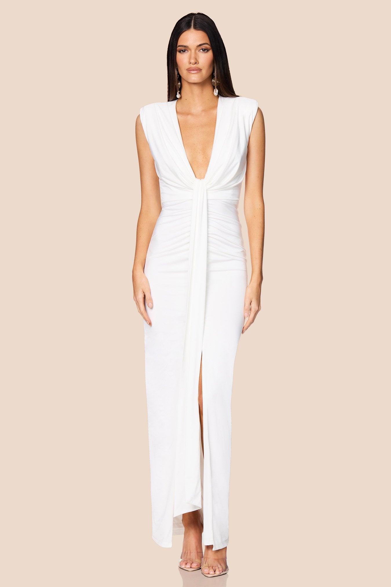 Nookie Giselle Maxi Dress - Ivory - SHOPJAUS - JAUS