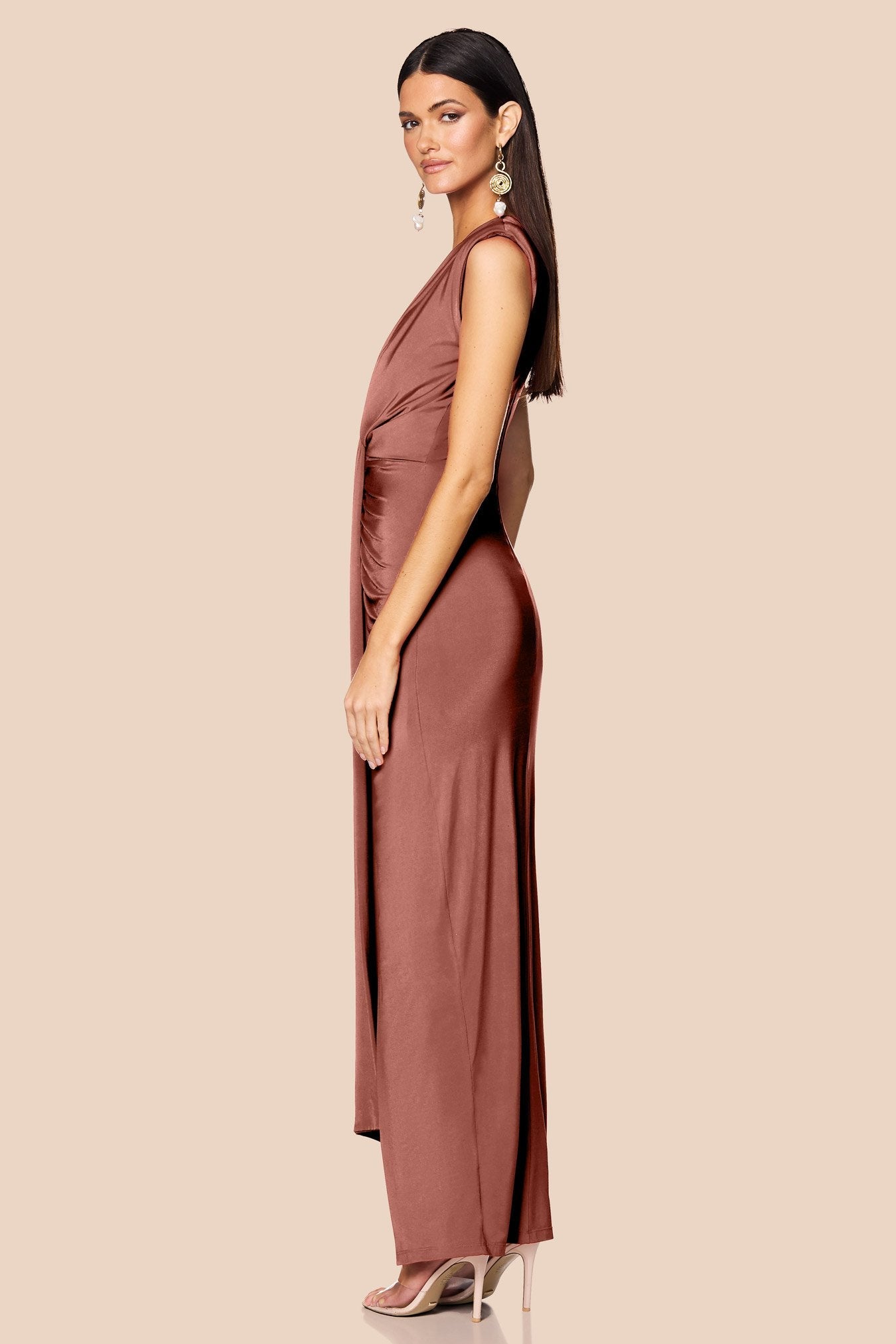 Nookie Giselle Maxi Dress - Cocoa - SHOPJAUS - JAUS