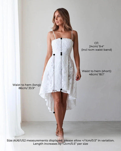Hadara Dress - White - JAUS