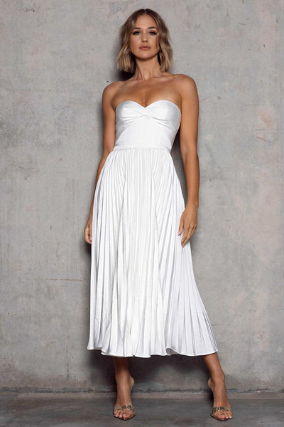 Hailey Dress - White - JAUS