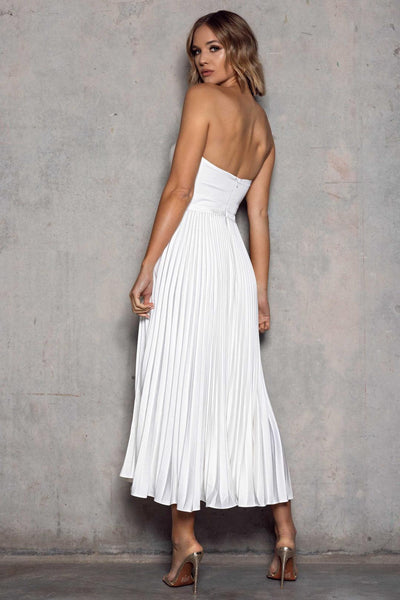 Hailey Dress - White - JAUS