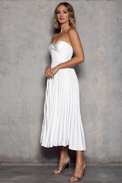 Hailey Dress - White - JAUS