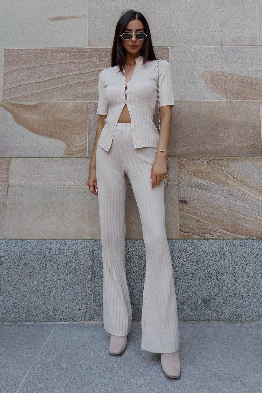 Hailey Pants - Sand - JAUS