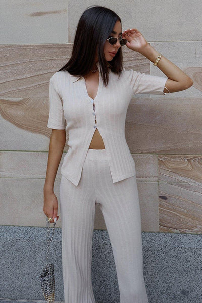 Hailey Pants - Sand - JAUS