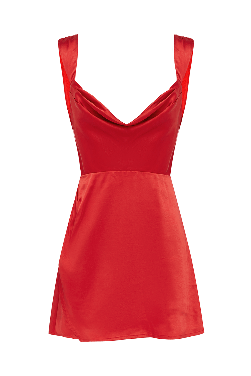 fitted lace wedding dress Red Halter Dress – Havana Boutique