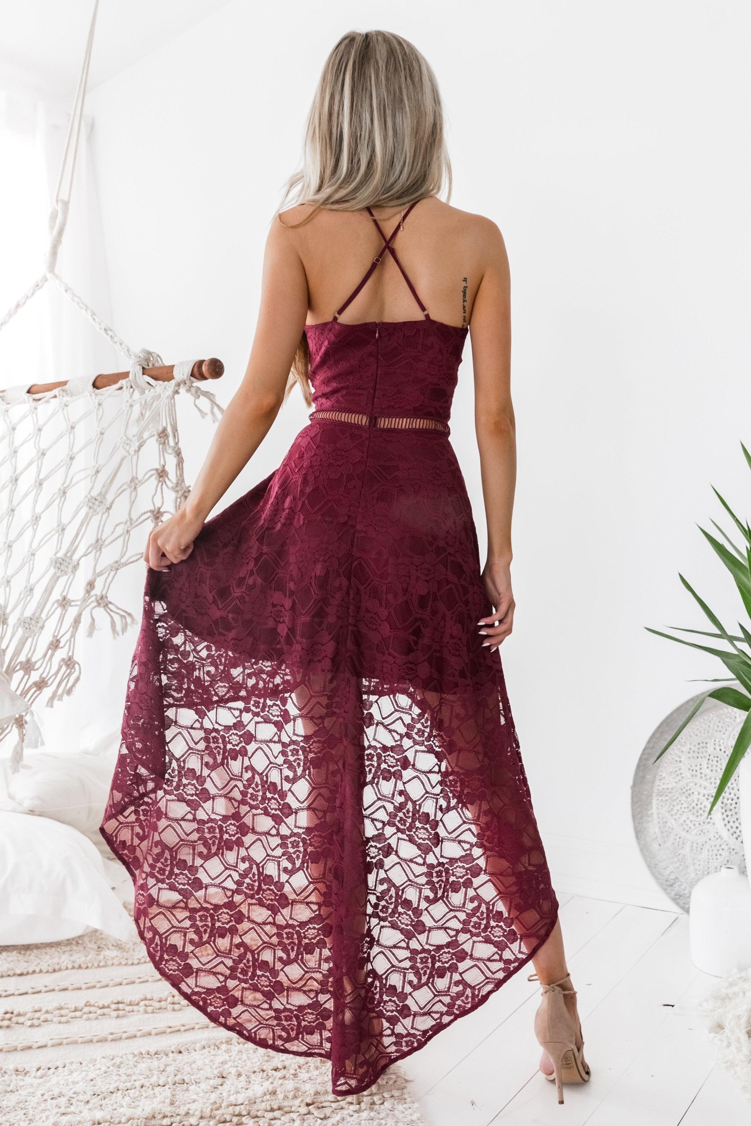 Hazel Dress - Burgundy | JAUS Hazel Dress - Burgundy | JAUS