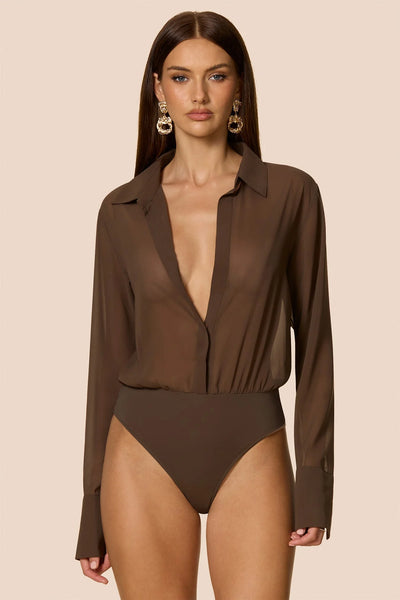 Nookie Horizon Bodysuit - Chocolate