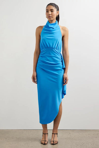 Misha Esilda Midi Dress - Topaz Blue - SHOPJAUS - JAUS
