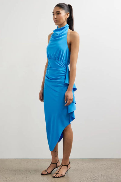 Misha Esilda Midi Dress - Topaz Blue - SHOPJAUS - JAUS