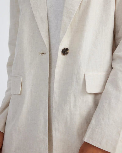 Hale Linen Blazer - Natural - SHOPJAUS - JAUS