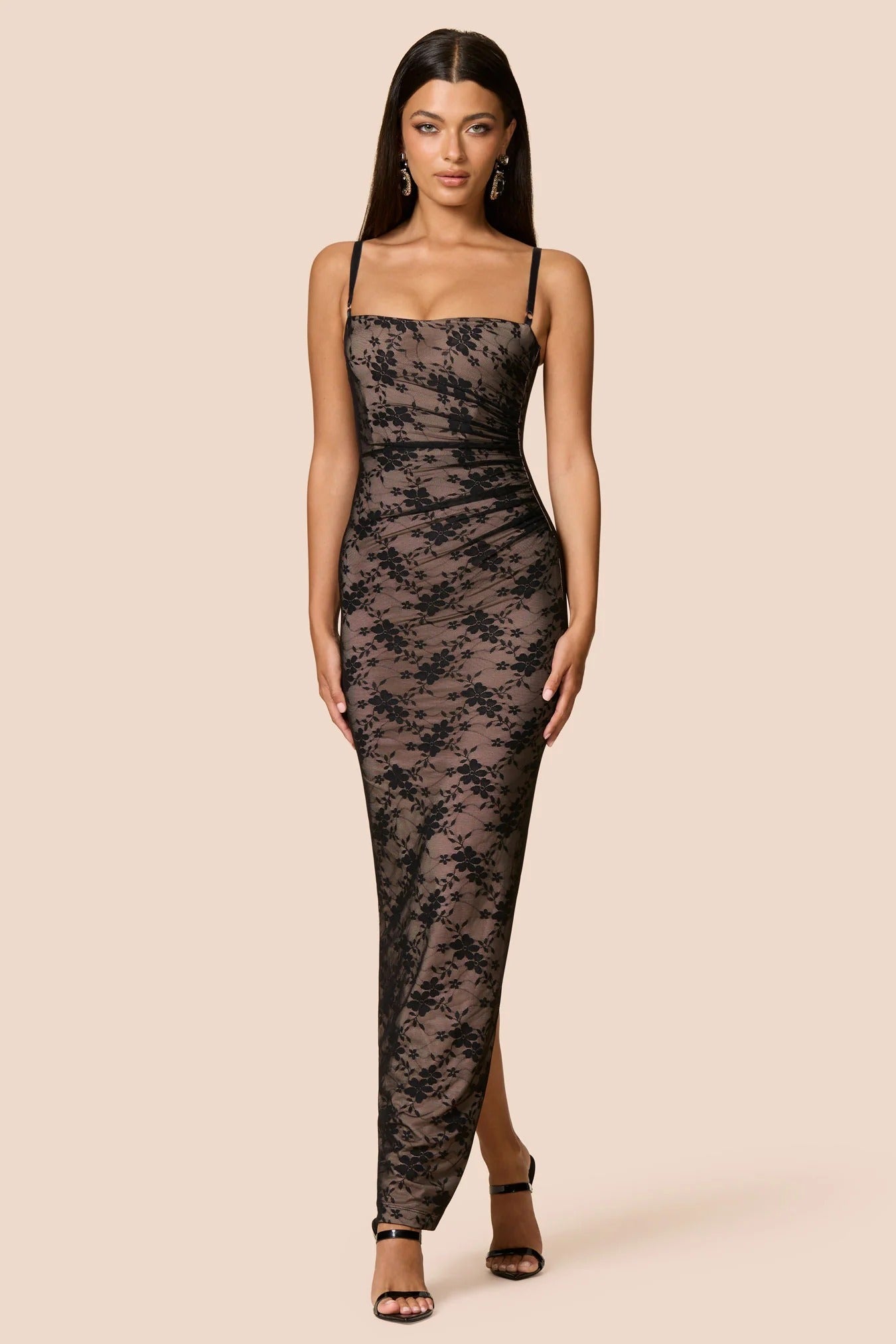knee length dresses for ladies Nookie Arabella Maxi Dress - Black