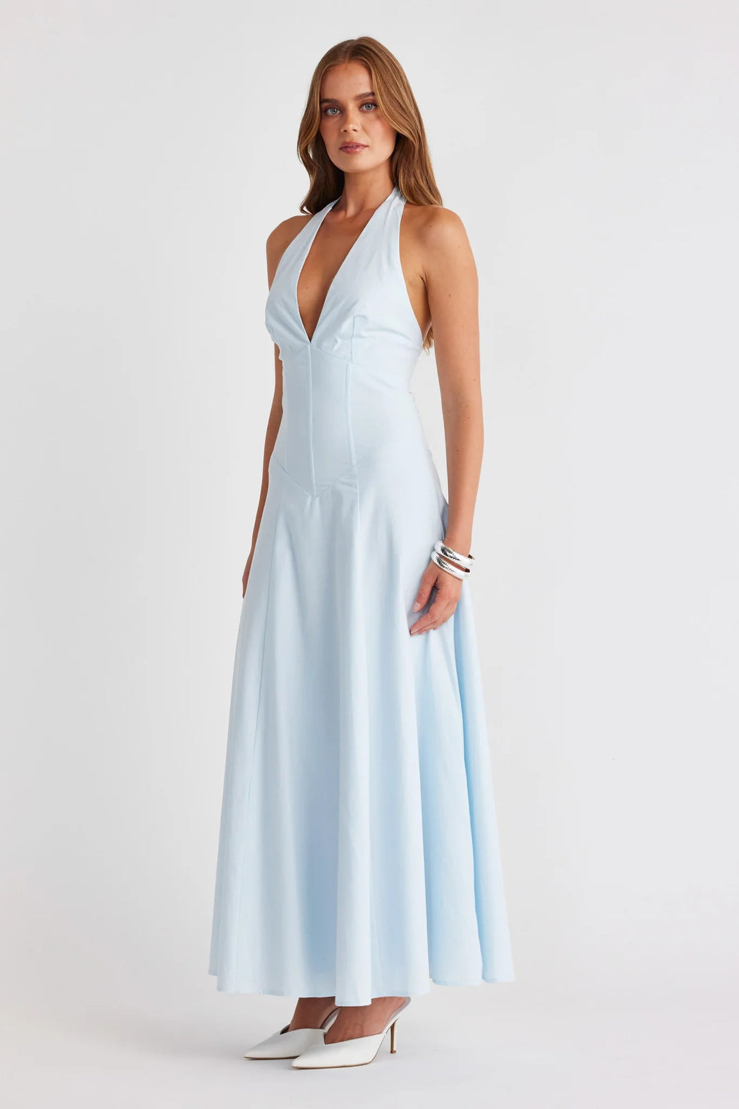 Talassa Maxi Dress Baby Blue / M