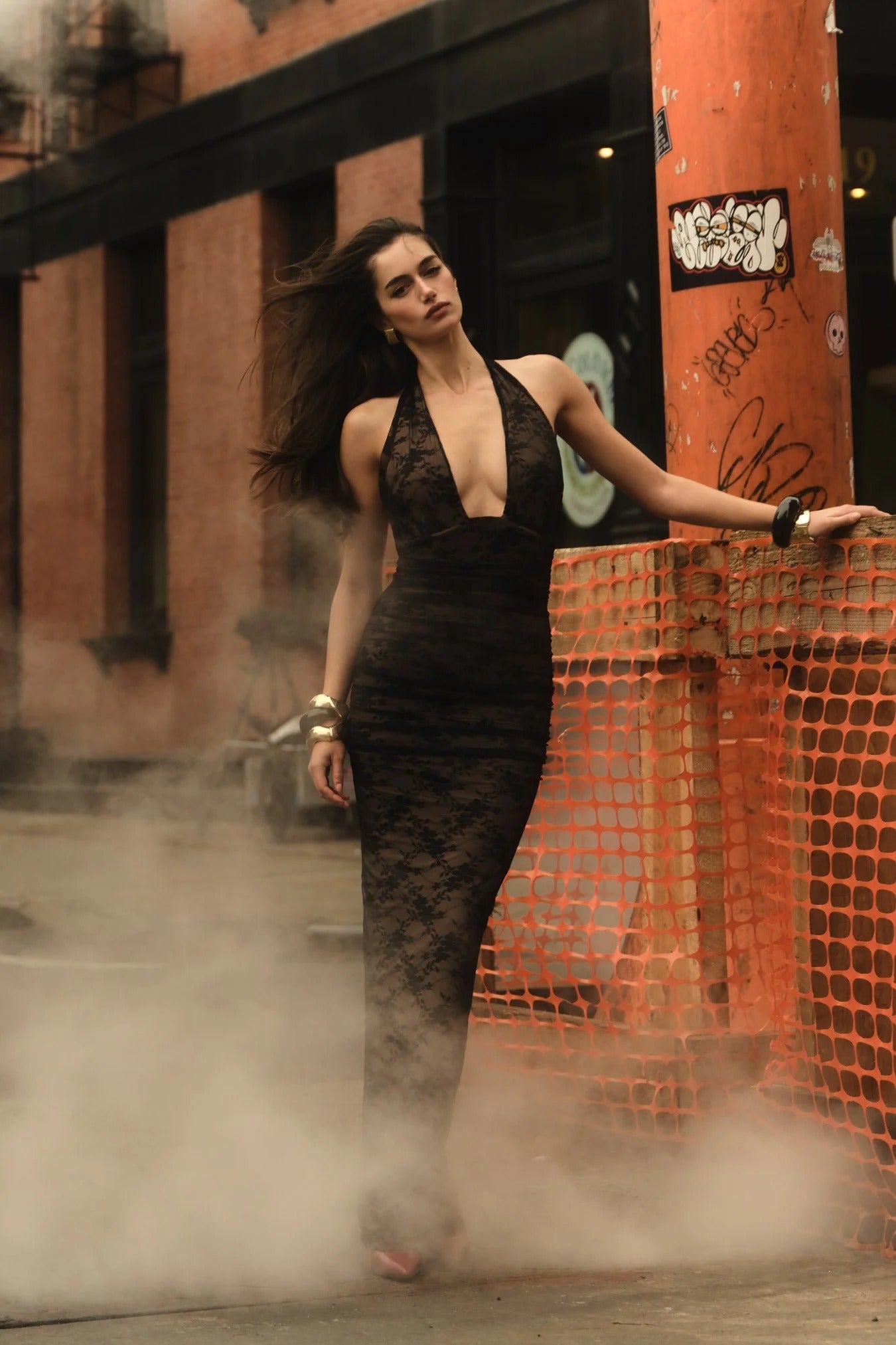 Nookie Arabella Halter Maxi Dress -  Black