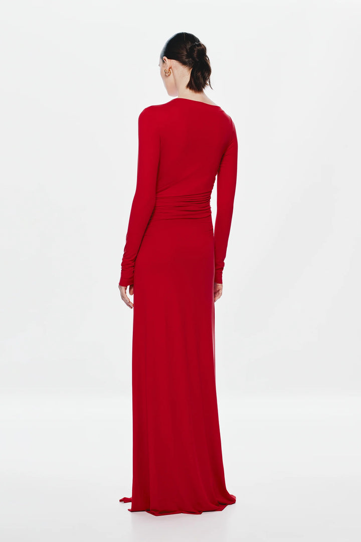Misha | The Glacier Cupro Long Sleeve Dress