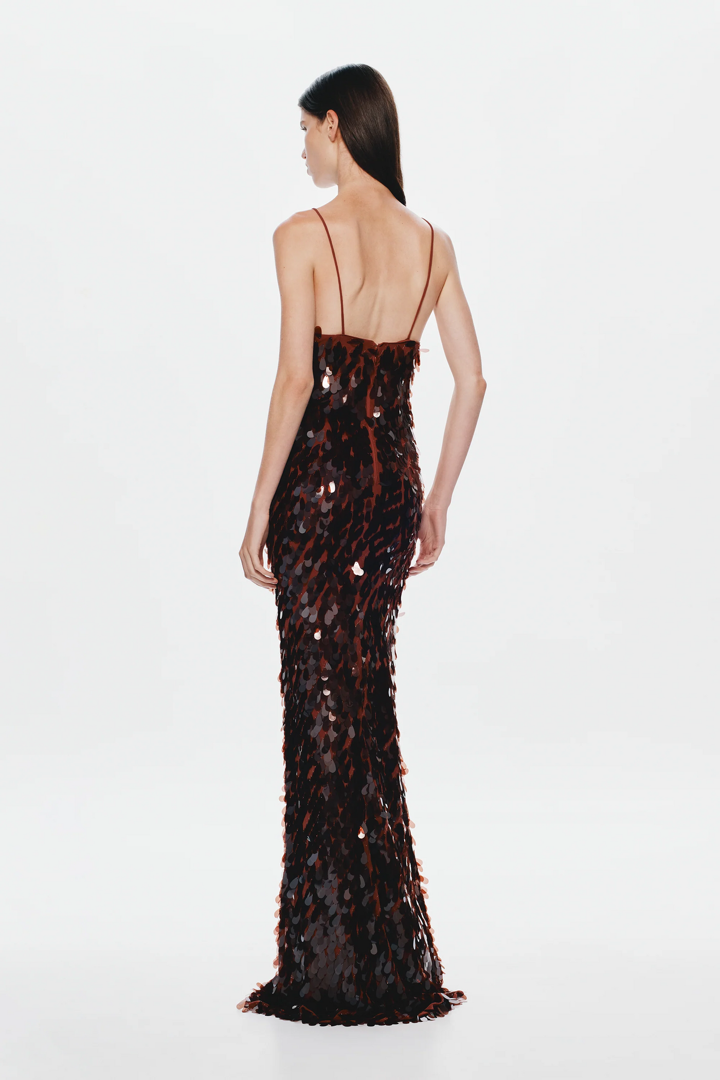 Misha Sapphire Sequin Maxi Dress - Fig