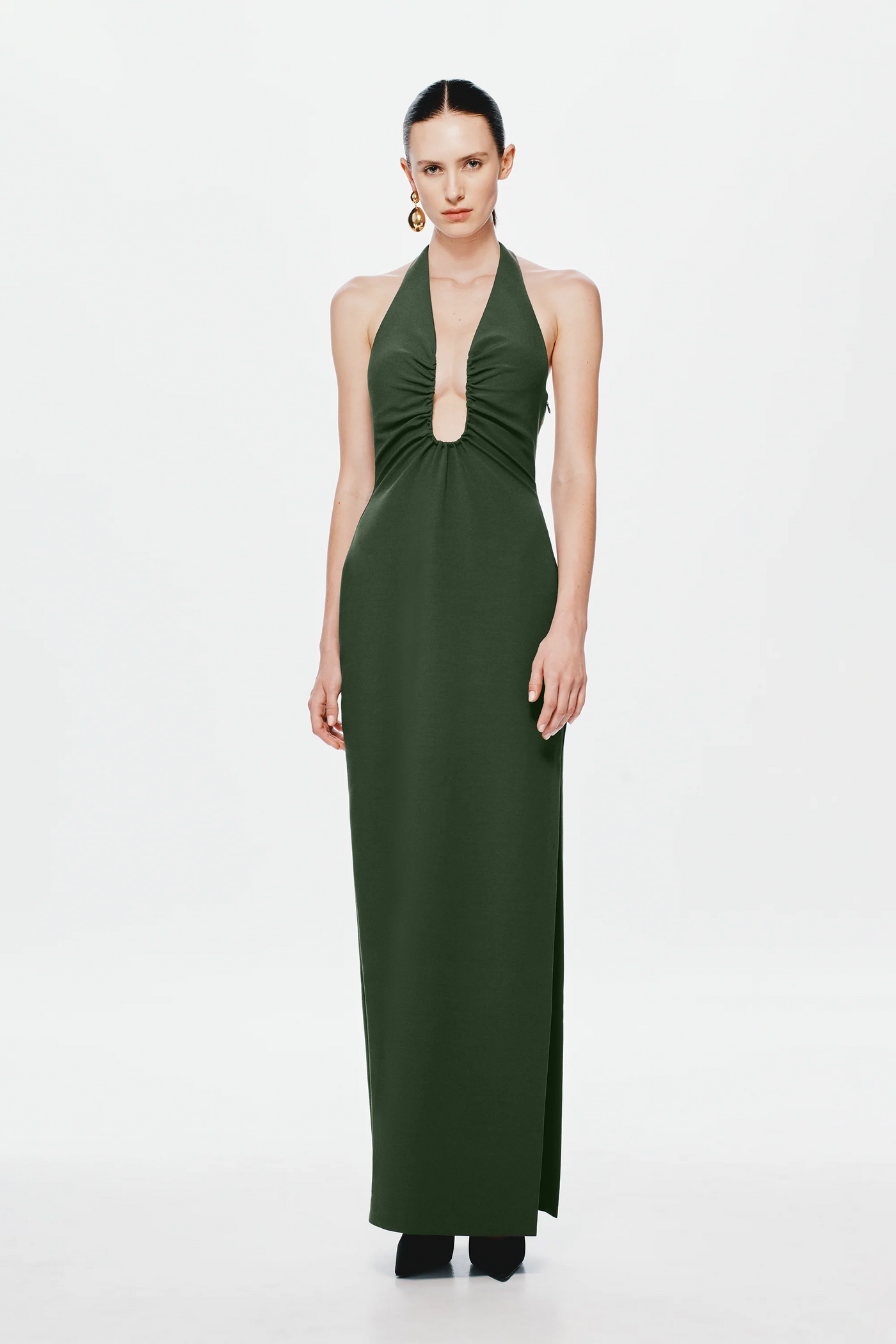 misha alusia plunge-neck maxi dress MISHA | THE 'Alusia' Dress