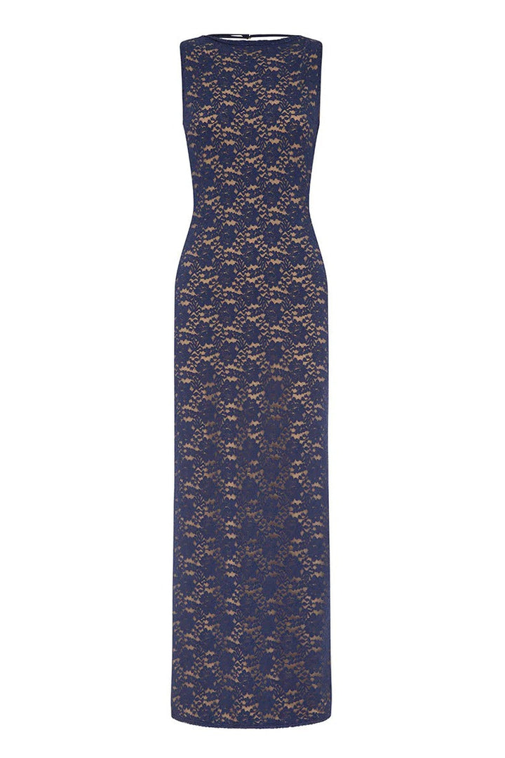 jainey maxi dress Runaway The Label Janie Maxi Dress - NAVY