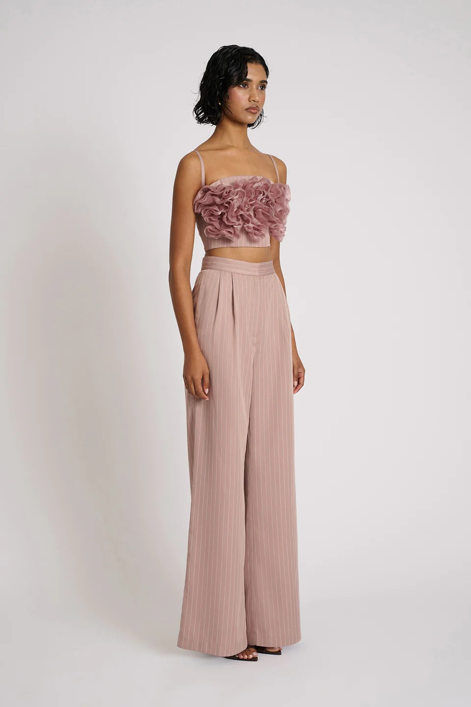 Reyna Pants - Blush Pinstripe