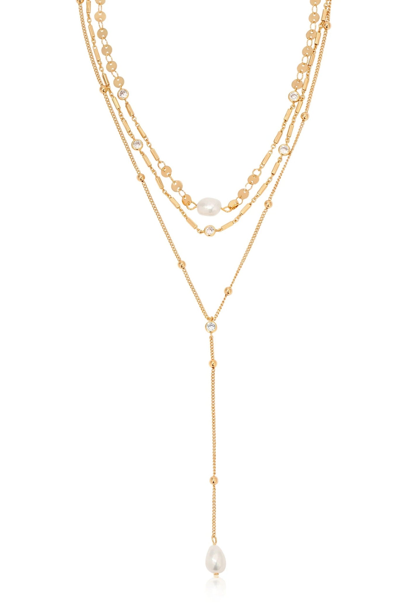 Forever Falling Pearl Lariat