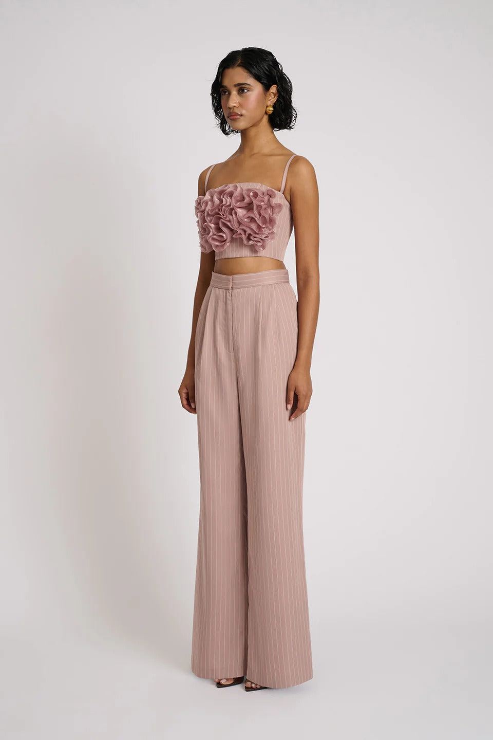 Reyna Pants - Blush Pinstripe