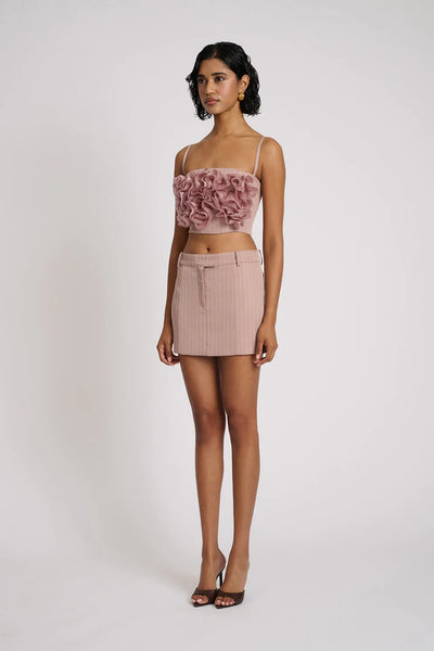 Emerson Skirt - Blush Pinstripe