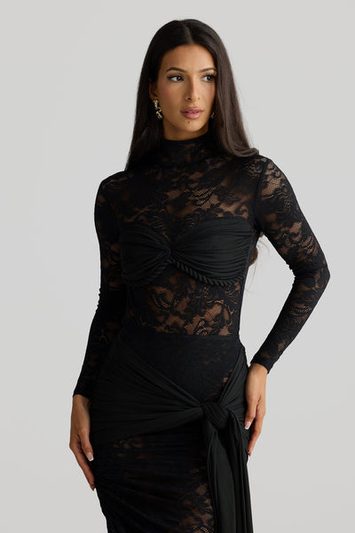 Clara Bodysuit - Black Lace
