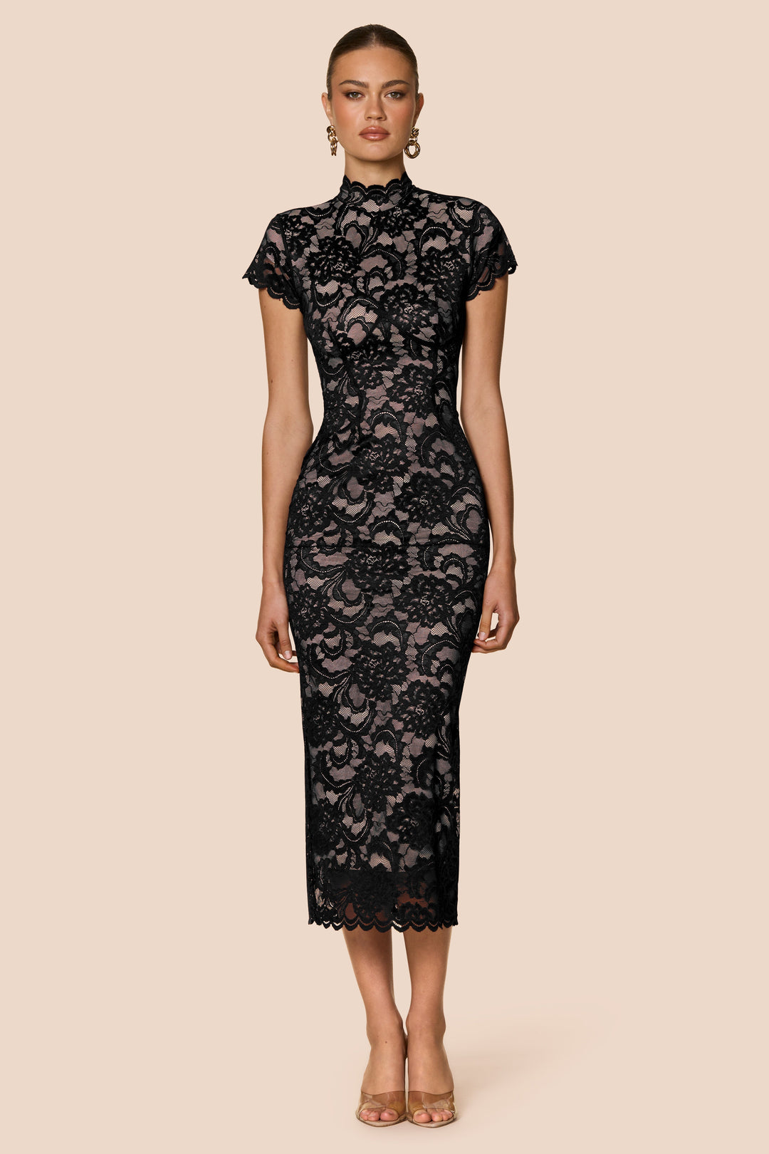 alessia midi dress Nookie Alessia Midi Dress - Black